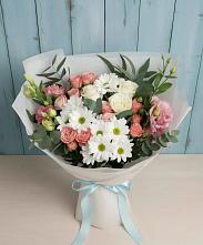 Букет цветов из:  Розы, Лизиантусы и Хризантемы в Серафимовиче