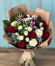Букет цветов из:  Розы и Альстромерии в Серафимовиче