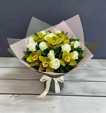 Букет цветов из:  Орхидеи и Розы в Серафимовиче