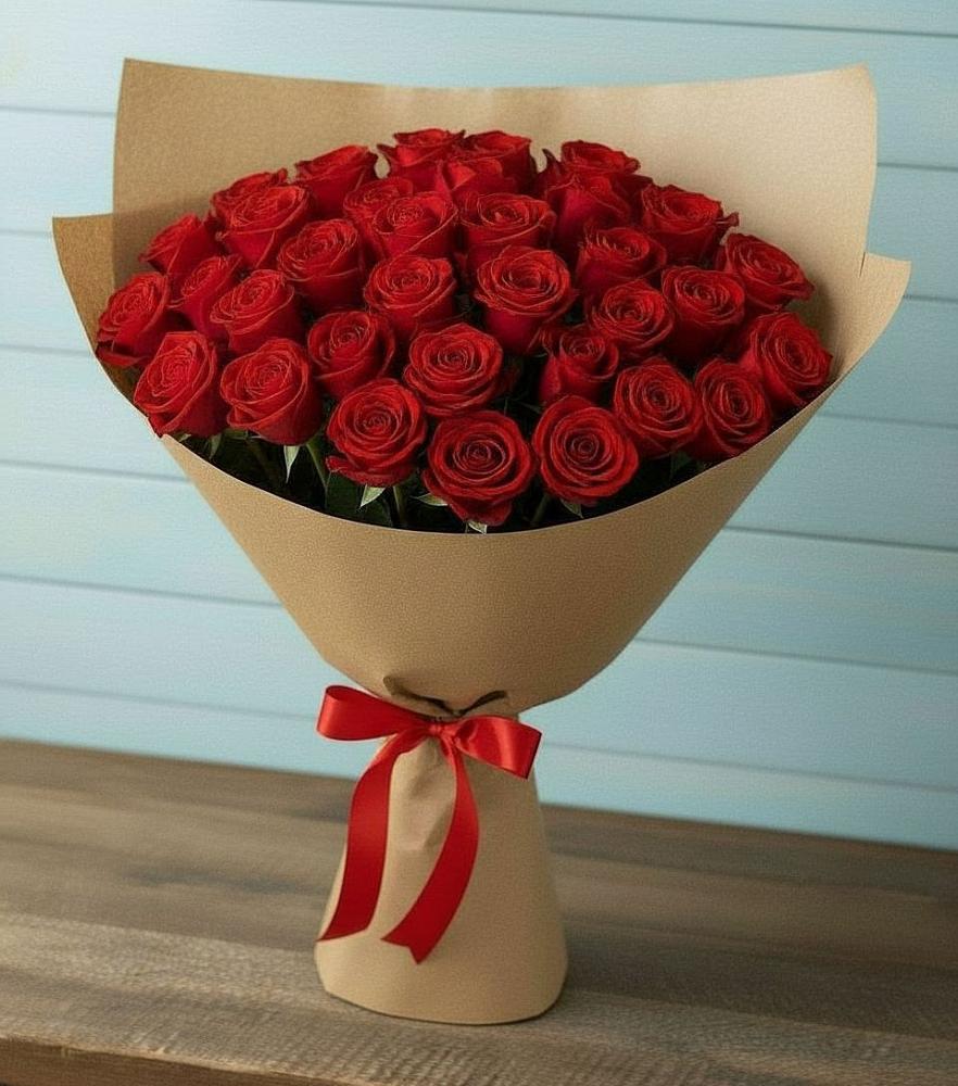Букет Красные розы Милано в Серафимовиче