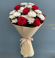Букет цветов из:  Розы и Хризантемы в Серафимовиче