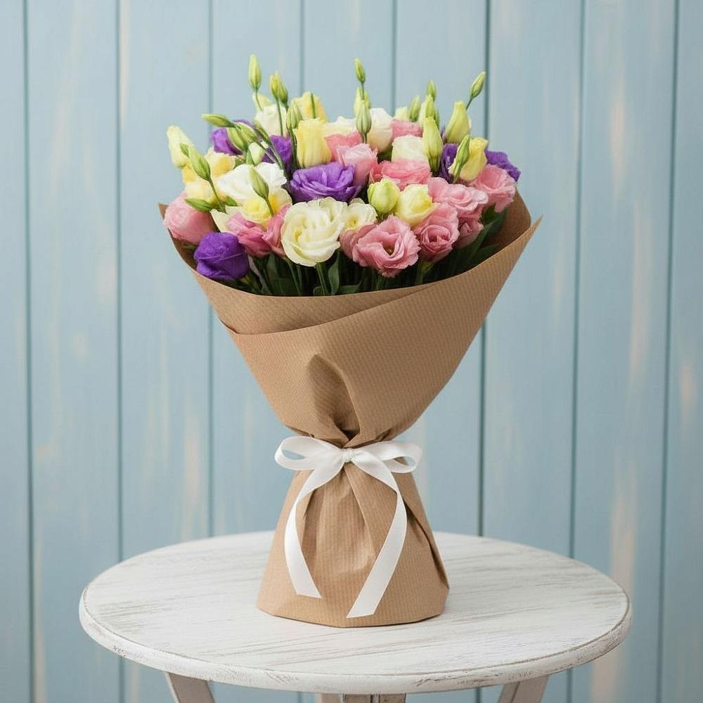 Букет цветов из: Лизиантусы в Серафимовиче