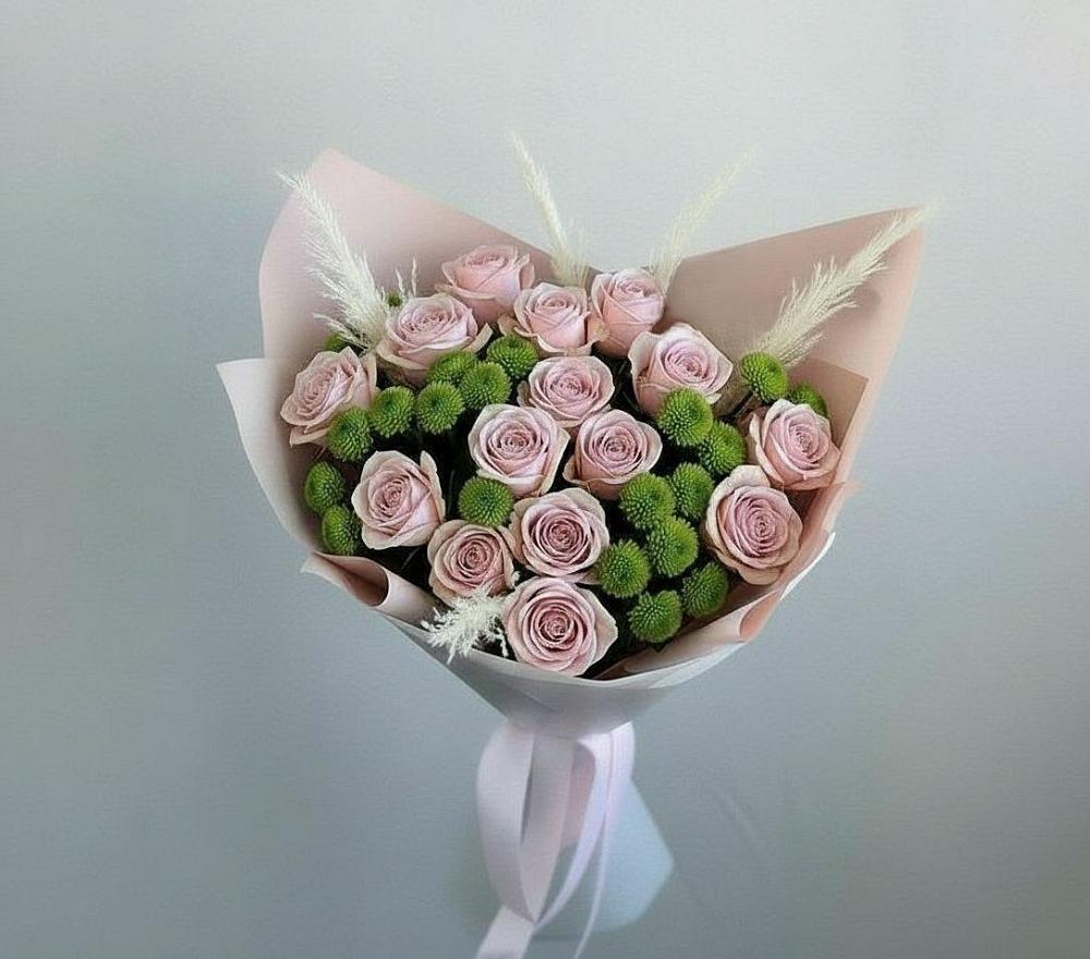 Букет цветов из: Розы и Хризантемы в Серафимовиче