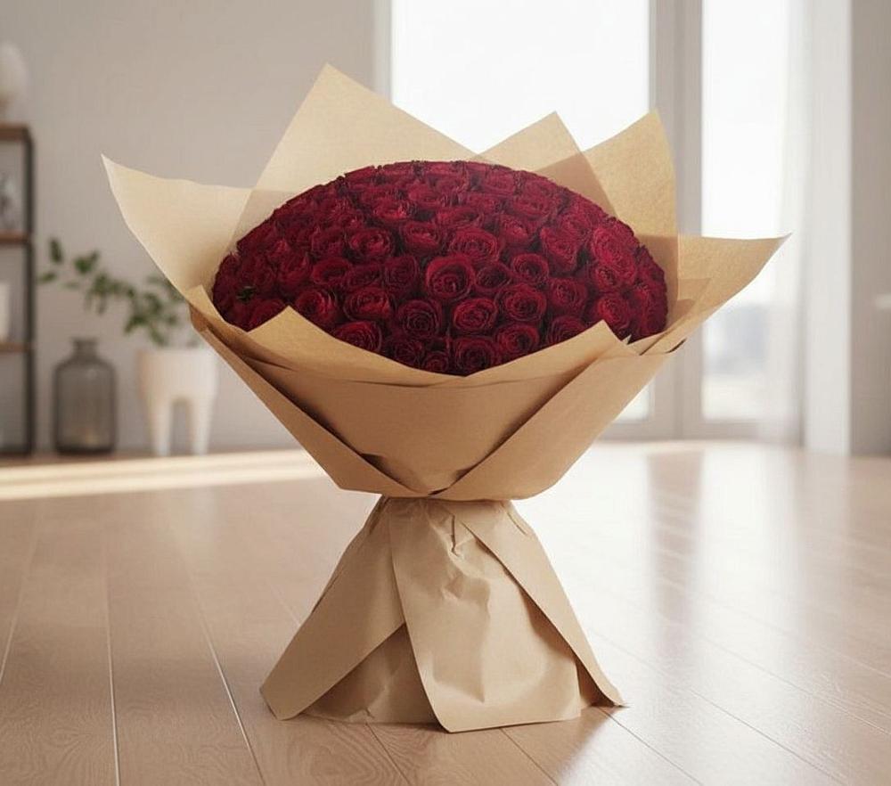 Букет 101 Красная роза в Серафимовиче