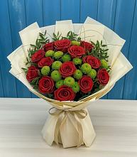 Букет цветов из:  Розы и Хризантемы в Серафимовиче