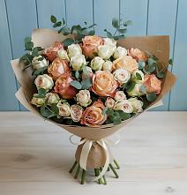 Букет цветов из:  Альстромерии и Розы в Серафимовиче